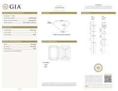 GIA Certified 6.02ct G VVS2 Emerald Cut Loose or Set in Solitaire Ring