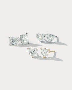 GIA Certified 6.03 Total Carat Cushion Cut Diamond Stud Earrings