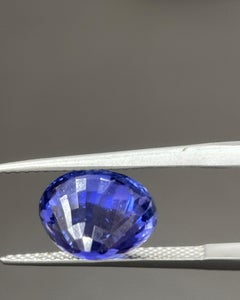 GIA Certified 6.05 Carat Ceylon No Heat Colour Change Oval Cut Blue Sapphire