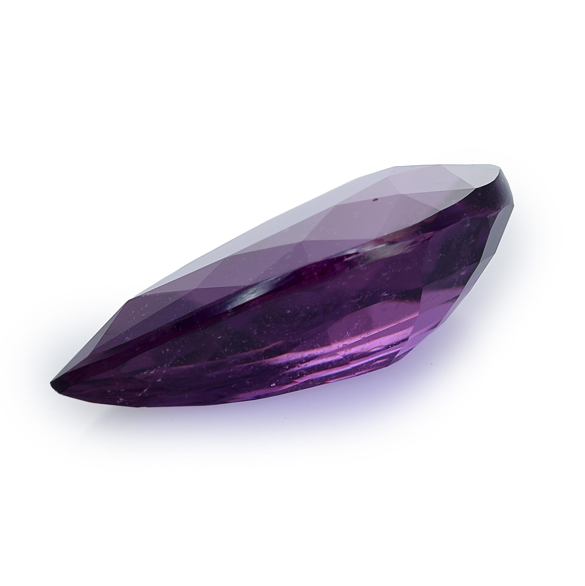 GIA Certified 6.05 Carats Unheated Purple Sapphire In New Condition For Sale In Los Angeles, CA