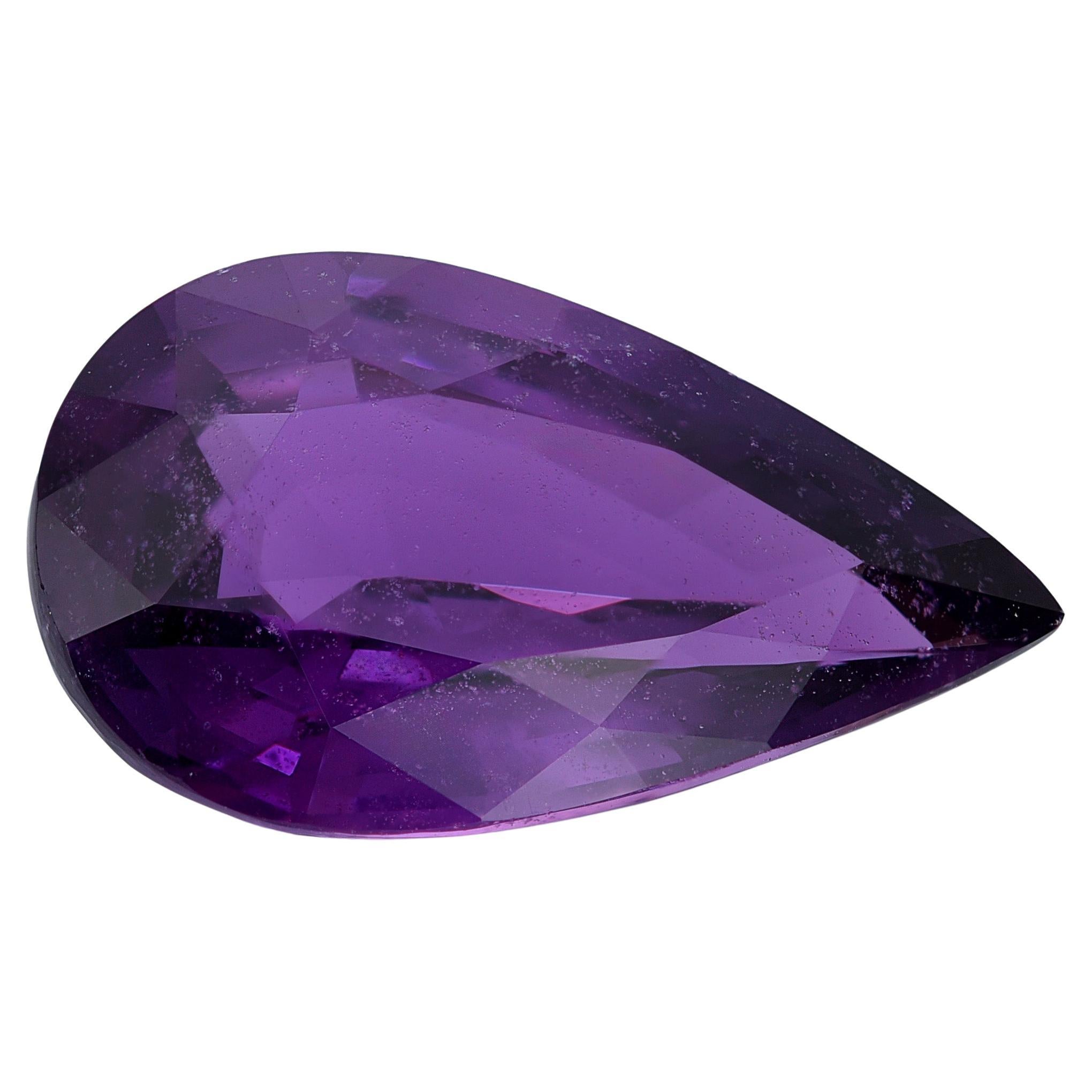 GIA Certified 6.05 Carats Unheated Purple Sapphire For Sale