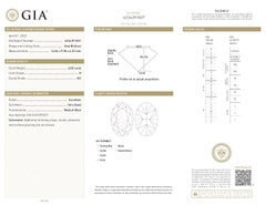 GIA Certified 6.05ct H SI2 Oval Diamond Loose or Set in Solitaire Ring