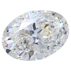 GIA Certified 6.05ct H SI2 Oval Diamond Loose or Set in Solitaire Ring