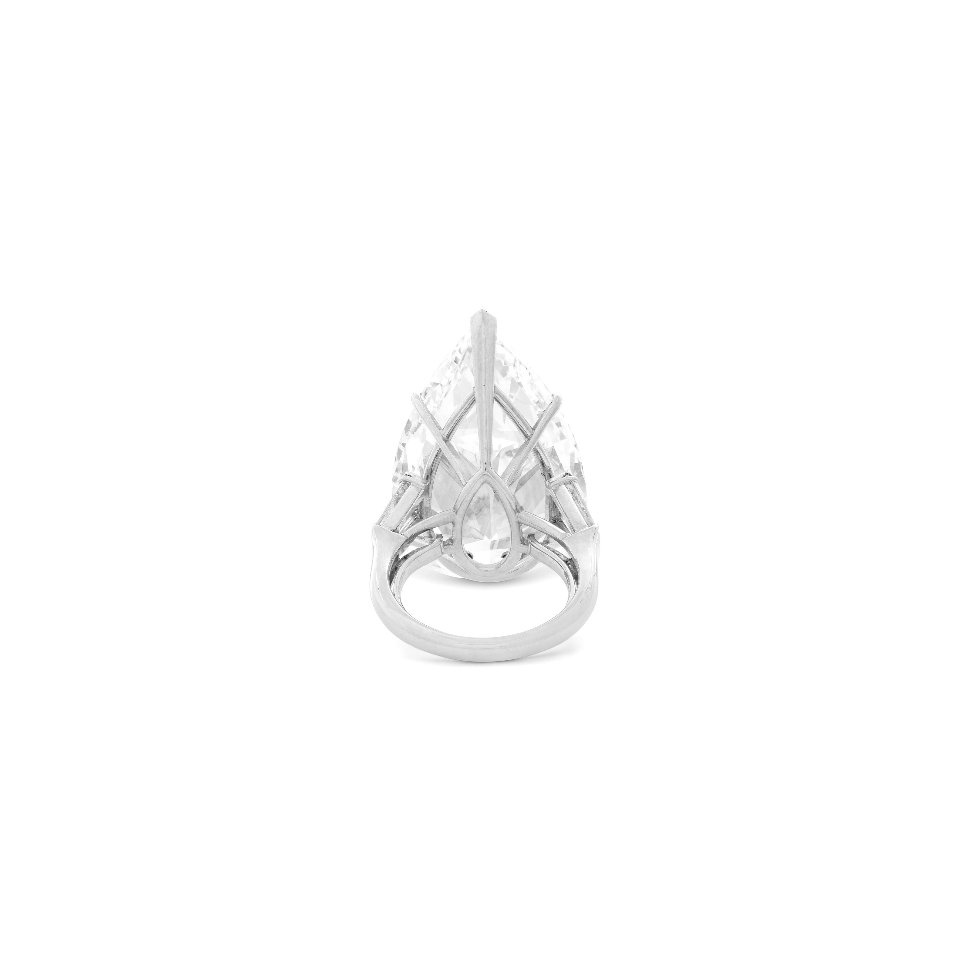 Certificado GIA 6.06 Ct. Anillo de diamantes talla pera VVS1 E COLOR Corte pera en venta