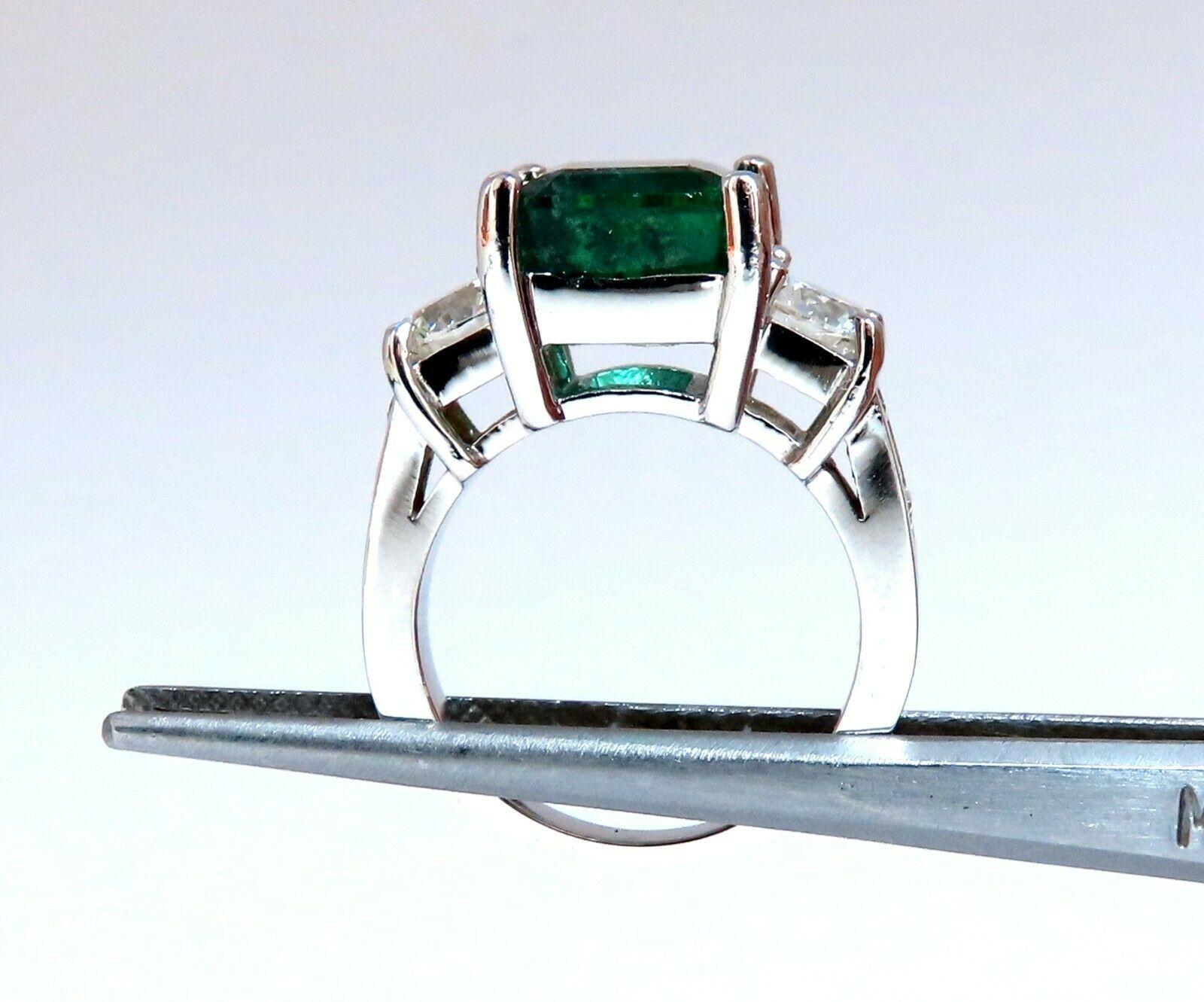 1.44 ct. natural emerald and diamond ring