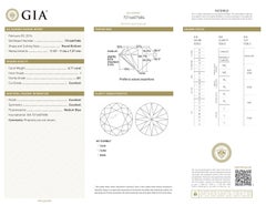 GIA Certified 6.11ct Round Brilliant I SI1 Loose or Set in Solitaire Ring (bague solitaire)