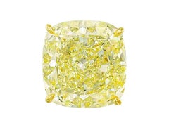 GIA Certified 6.13 Carat Fancy Light Yellow Diamond Pair VVS1 Cushion Cut