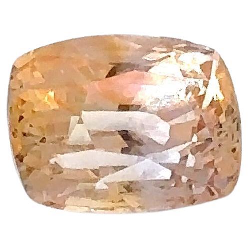 GIA Certified 6.16 Carat Heated Sapphire ( Orangy Yellow) For Sale