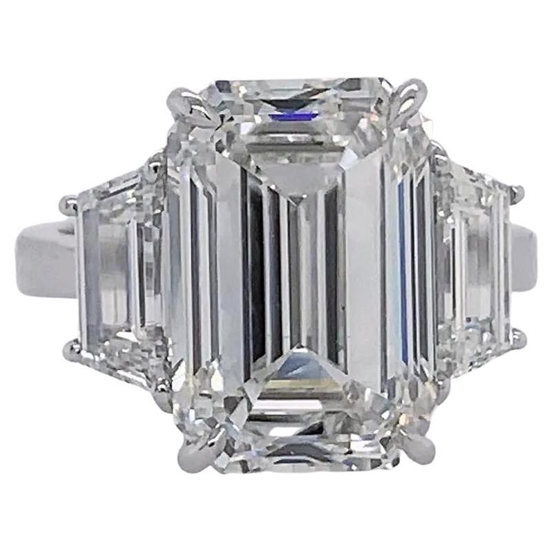 6 carat emerald cut diamond ring price