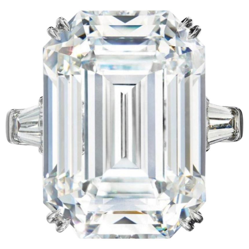 AMAZING GIA Certified 7 Carat Emerald Cut Diamond Ring