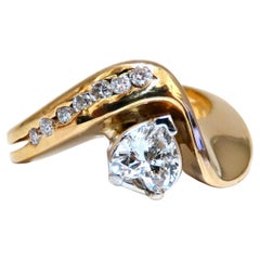 GIA Certified .61ct Heart Diamond Ring 14kt Classic G/I1