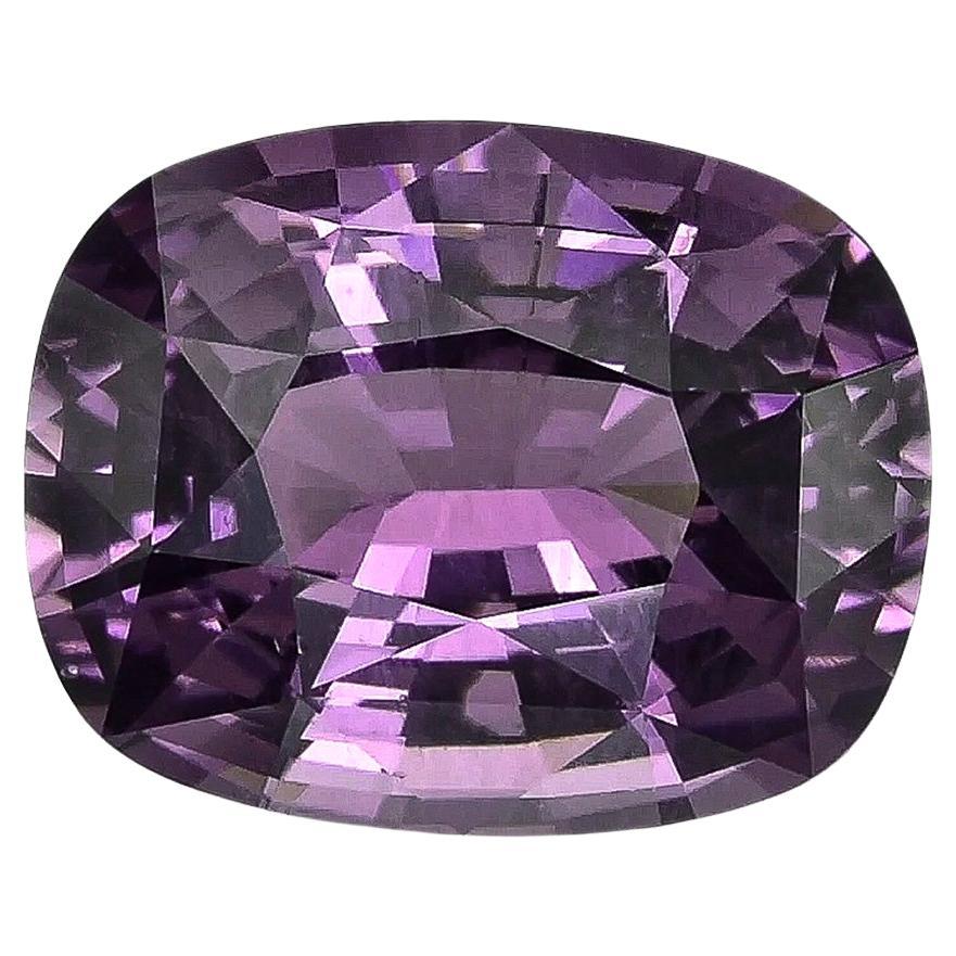 GIA Certified 6.21 carats Natural Purple Spinel, August Birthstone, Loose Spinel For Sale