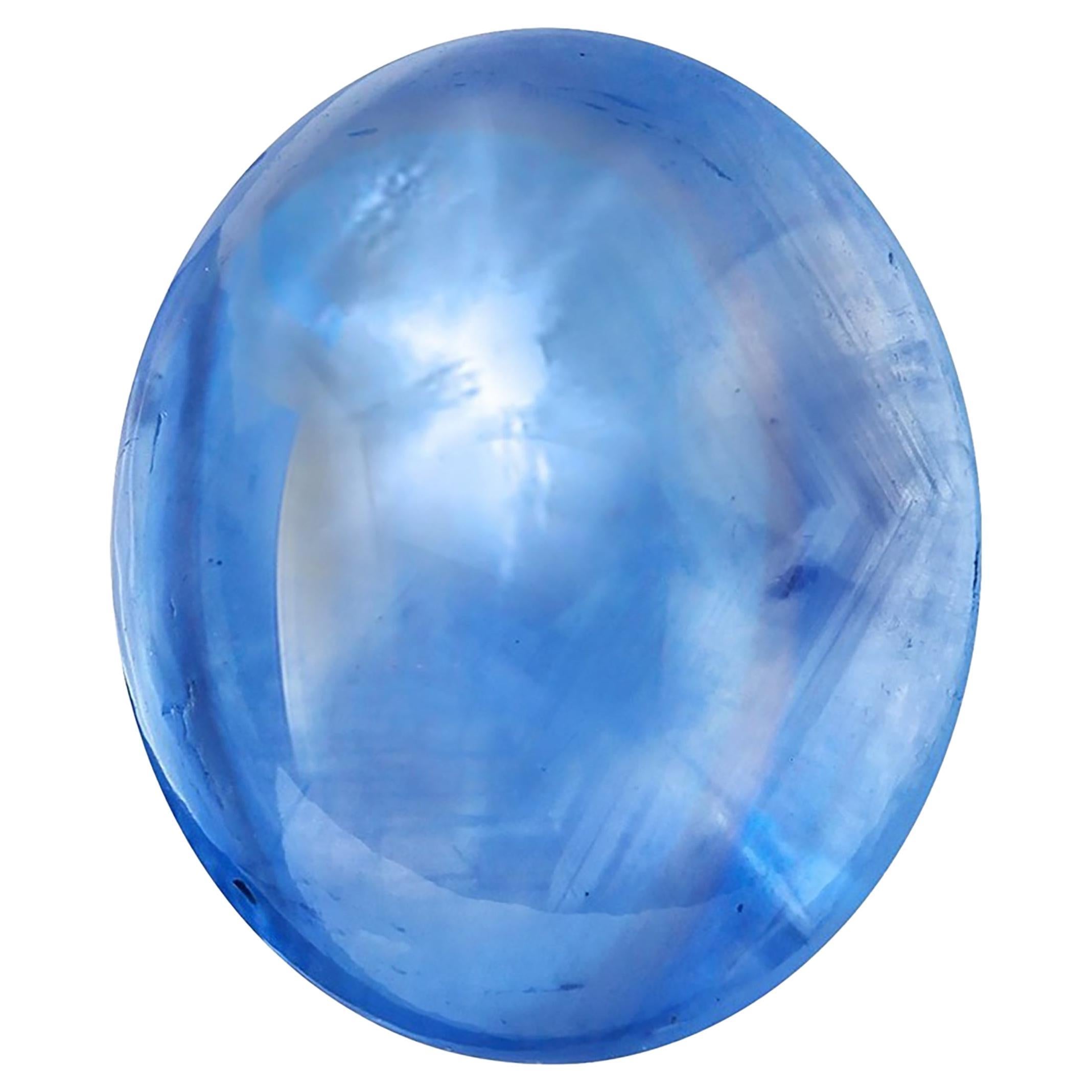 GIA Certified #6234058393 No Heat Ceylon Natural Star Sapphire 18.66 carats For Sale