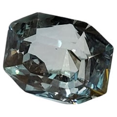 greenish aquamarine GIA Certified 6.25ct Octagonal Natural Greenish Blue Aquamarine Gemstone