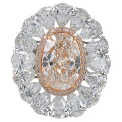 Spectra Fine Jewelry GIA Certified 6.27 Carat Fancy Pink-Brown Diamond Ring