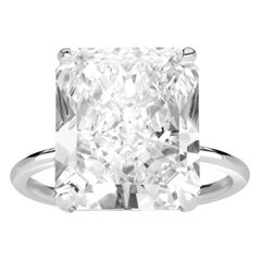 GIA-zertifizierter Diamantring mit 6,33 Karat im Radiant-Schliff