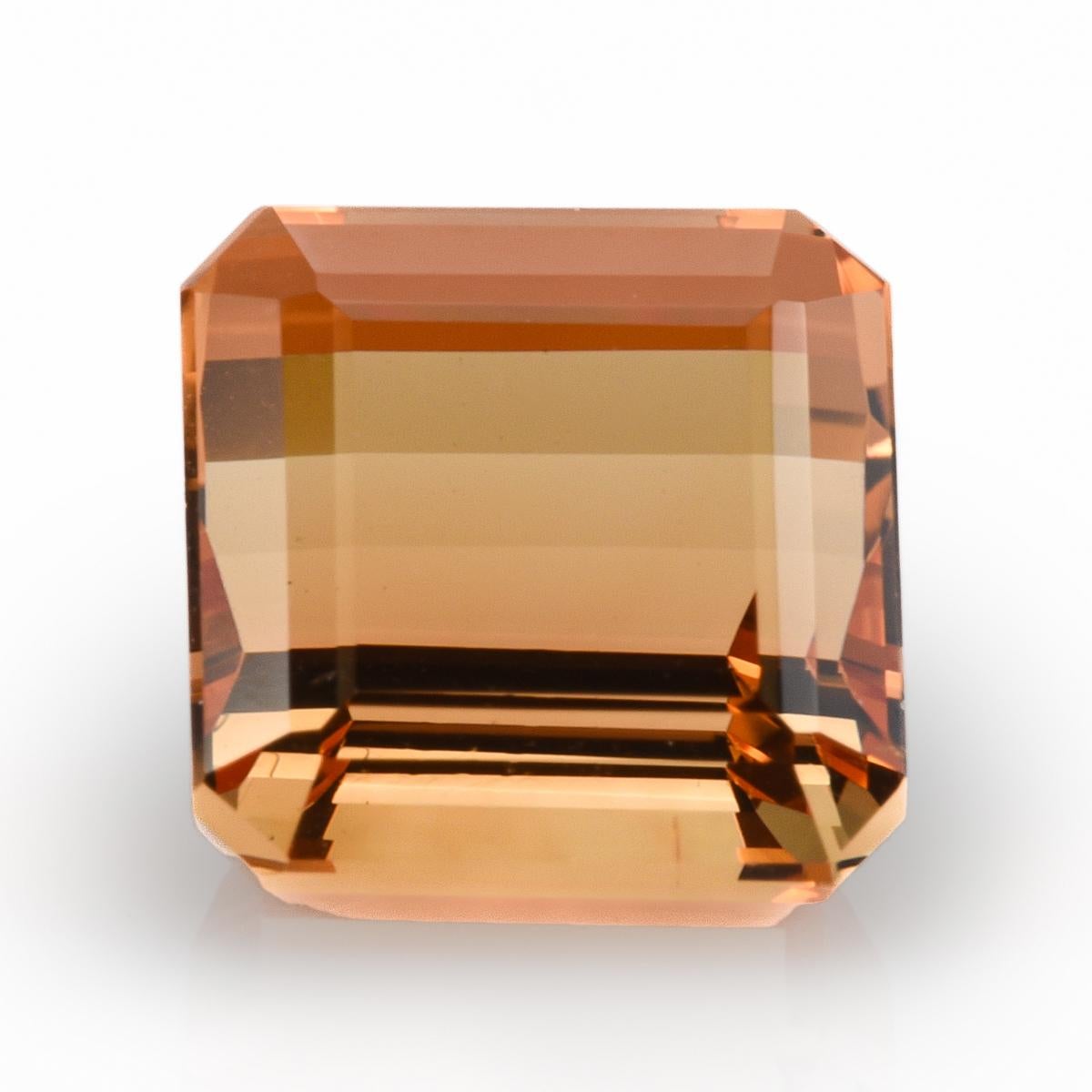 Women's or Men's GIA Certified 6.41 Carats Imperial Topaz For Sale
