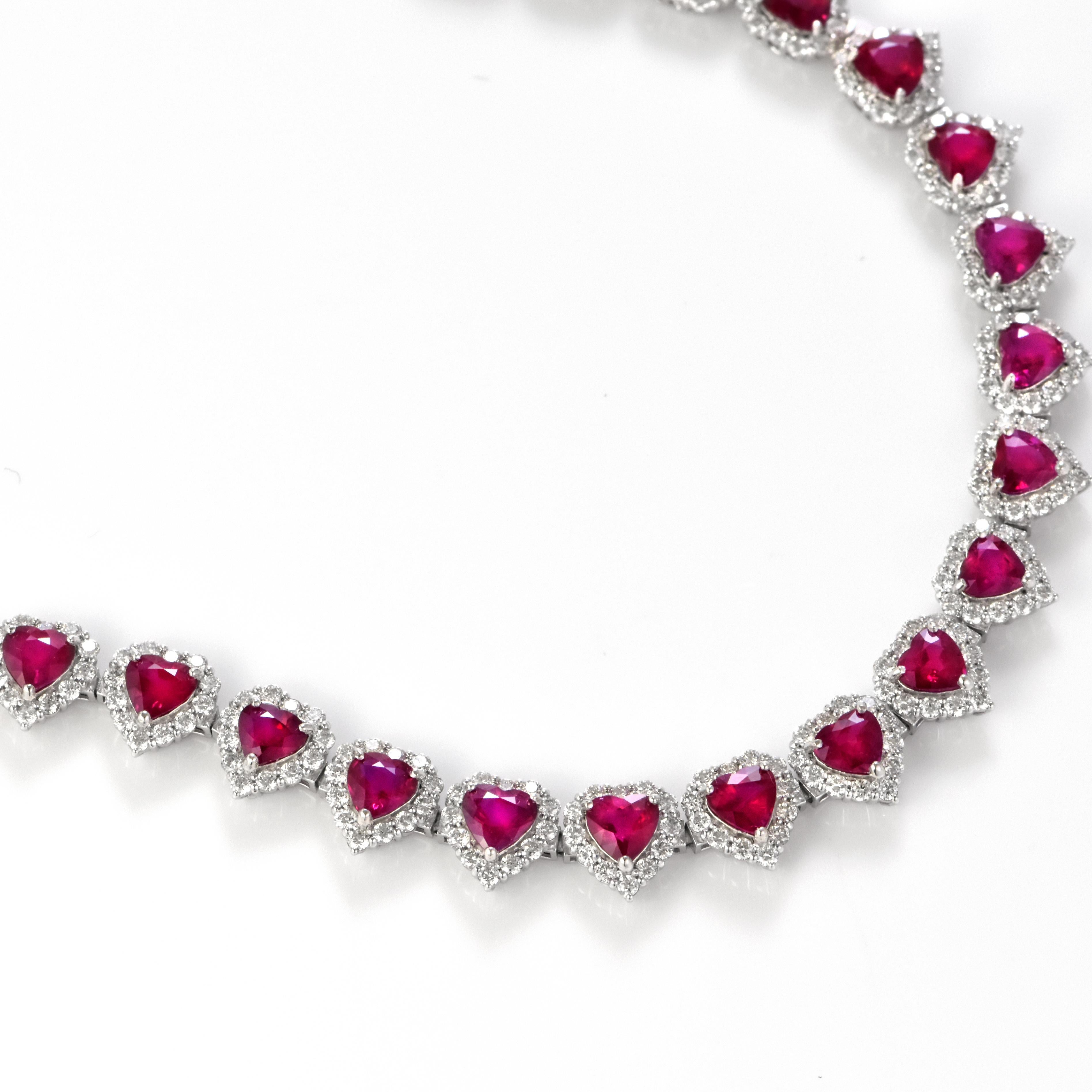 GIA-zertifiziertes Armband aus Platin mit 6.44 Karat burmesischen Rubinen und Diamanten (Moderne) im Angebot