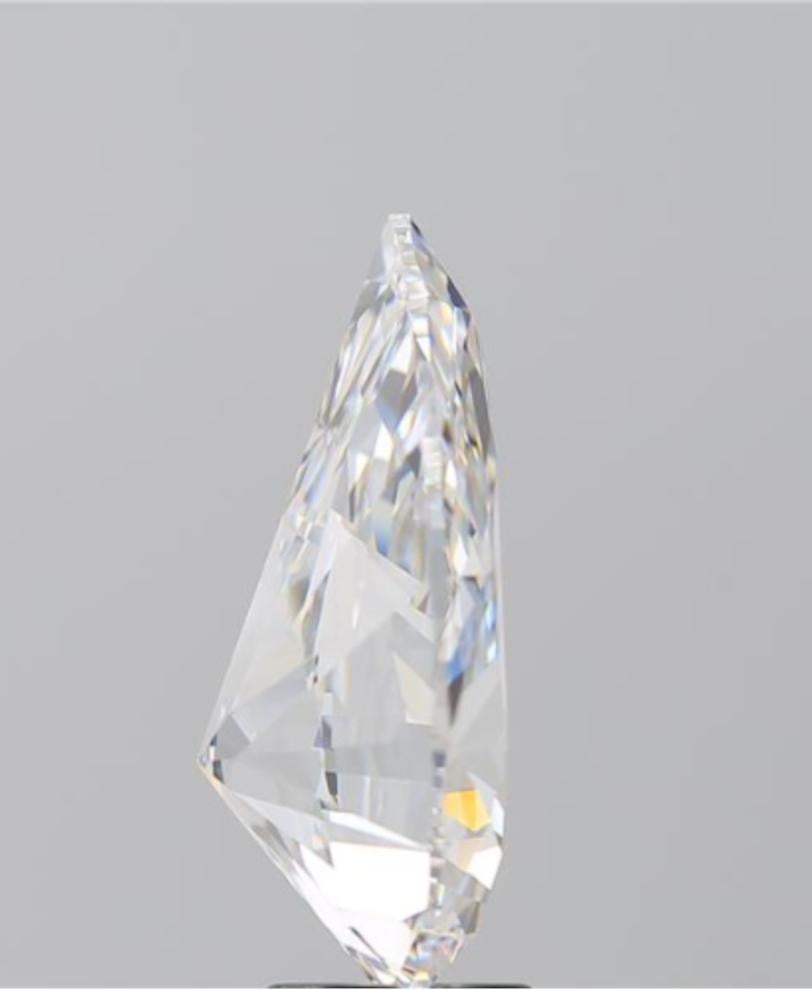 Pear Cut GIA Certified 6.51 Carat Natural Pear Brilliant Cut Diamond Ring TYPE IIA  For Sale
