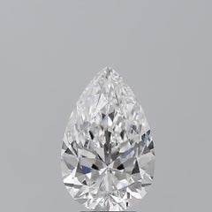 GIA zertifiziert 6,33 Karat Birnenschliff Diamant E Farbe IF Klarheit Ring in Platin