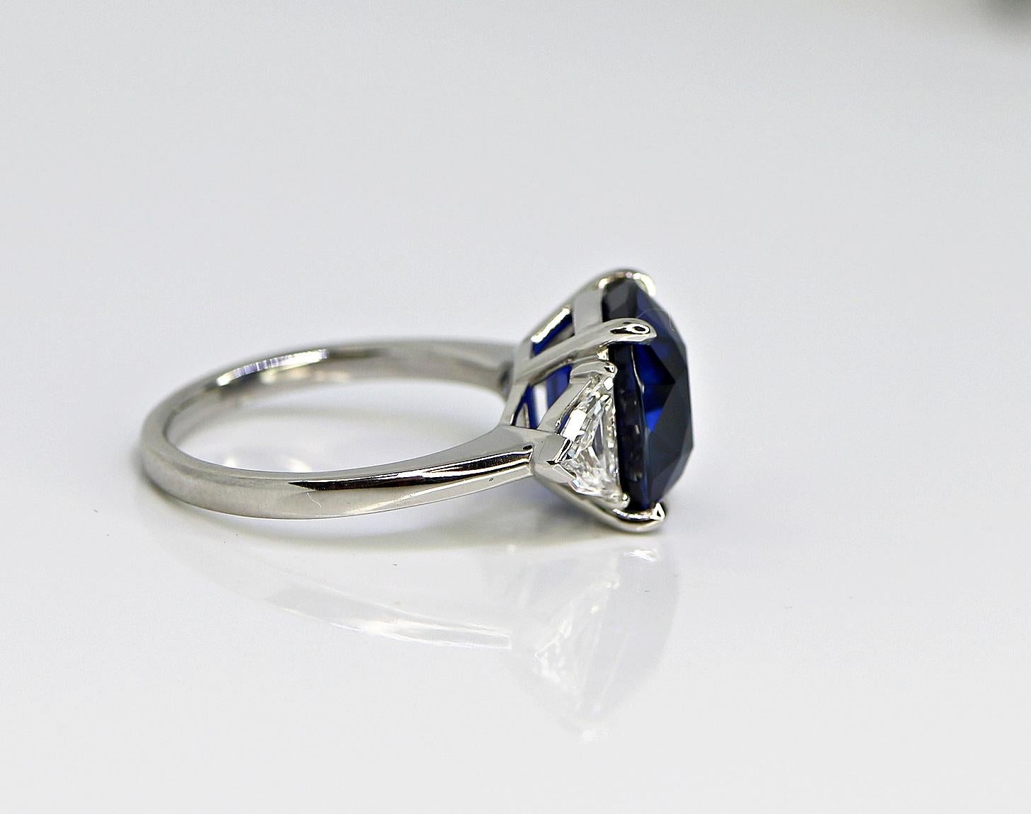 deep blue diamond ring