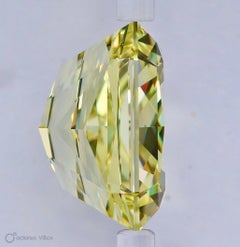GIA Certified 6.53 Carat Natural Fancy Intense Yellow VVS1 Radiant Cut Diamond