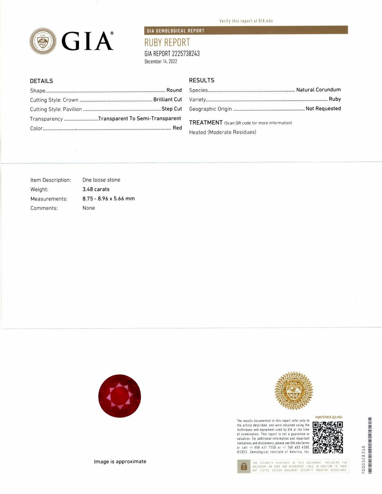 Modern GIA Certified 6.54 Carat Ruby Diamond Halo Earrings For Sale