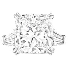 Bague en diamant certifié GIA 7 carats VS1 taille coussin