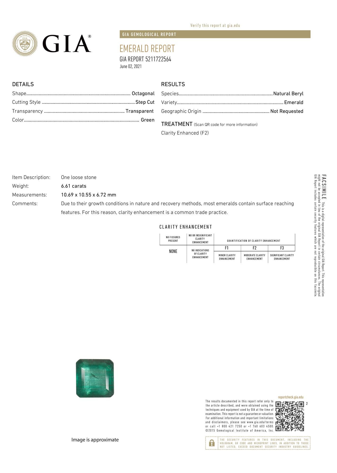 GIA-zertifizierter 6,61 Karat Asscher Grüner Smaragd Halo 14k Zweifarbiger Diamantring im Angebot 2