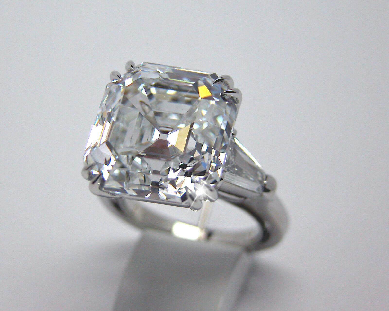 6 carat asscher cut diamond ring