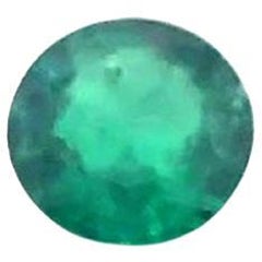 GIA Certified 6.90 Carat Round Shape Natural Emerald