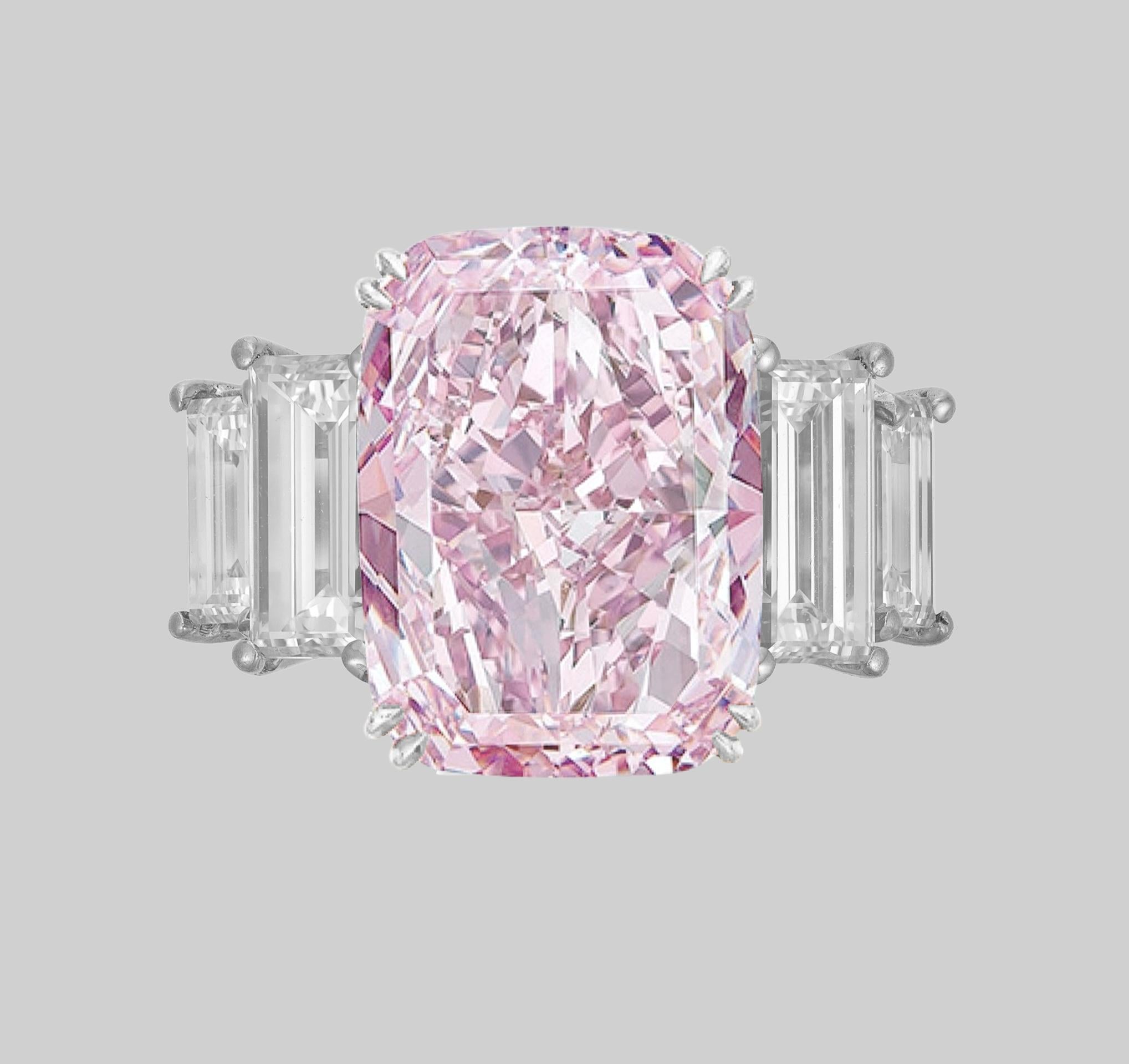 GIA zertifiziert 7 Karat EVEN  Rosa Diamantring
