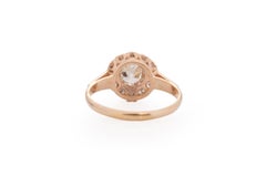 GIA Certified .70 Carat Edwardian Diamond 14 Karat Rose Gold Engagement Ring