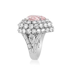 GIA Certified 7.0 Carat Heart Shape Pink Diamond Cocktail Ring