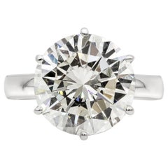 GIA Certified 7.00 Carat Round Diamond Solitaire Engagement Ring