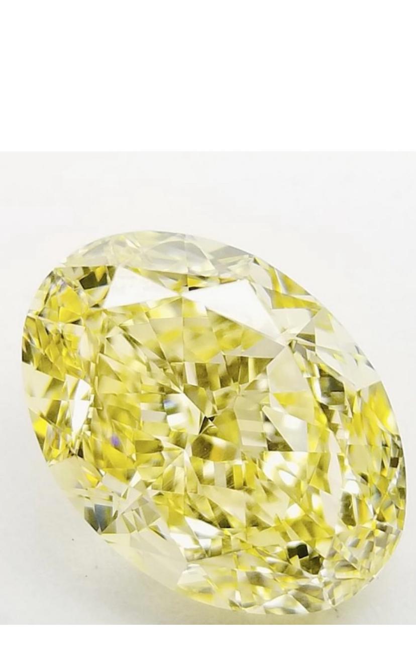 Women's or Men's GIA Certified 7.00 Carats Fancy Yellow Diamond  For Sale