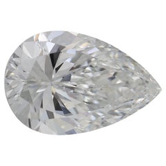 GIA Certified 7.01ct Pear H SI2 Natural Diamond Loose or Set in Solitaire Ring