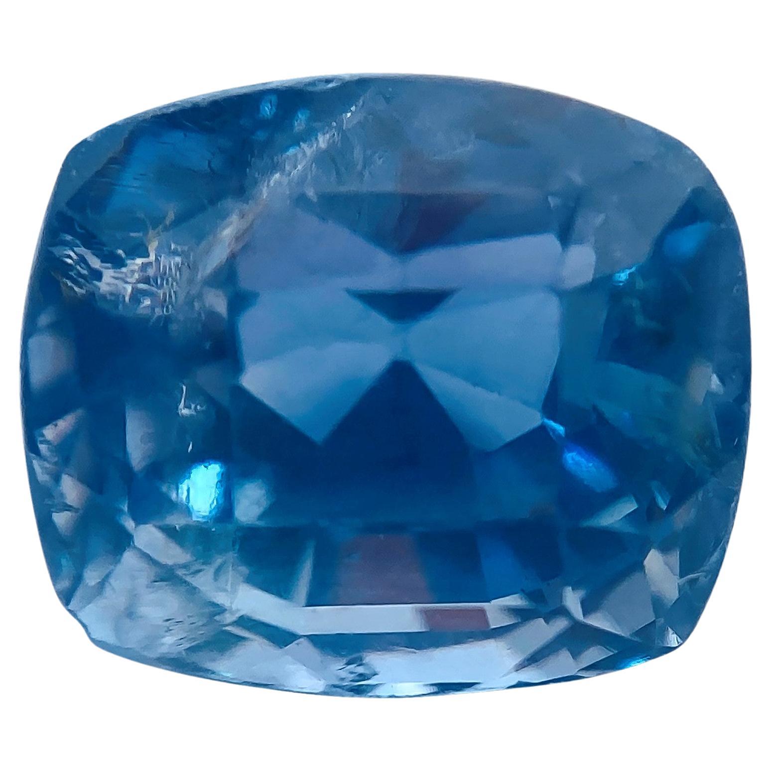 GIA Certified 7.02 Carat NO HEAT Blue Sapphire For Sale