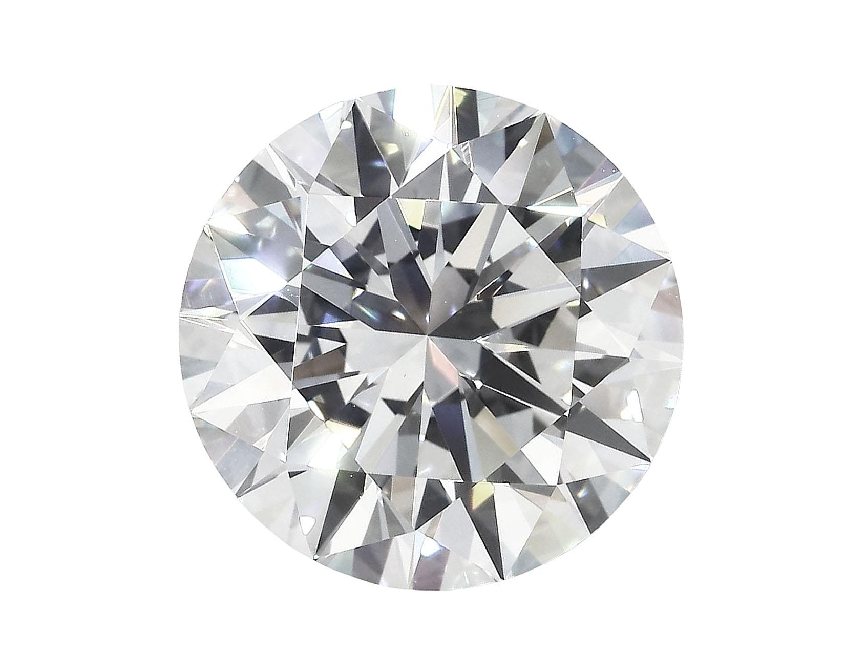 Contemporary GIA Certified 7.33 Carat Round Cut Diamond Ring with Pavè in 18K White Gold For Sale