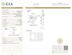 GIA Certified 7.03 Carat Fancy Yellow Internally Flawless Diamond Ring