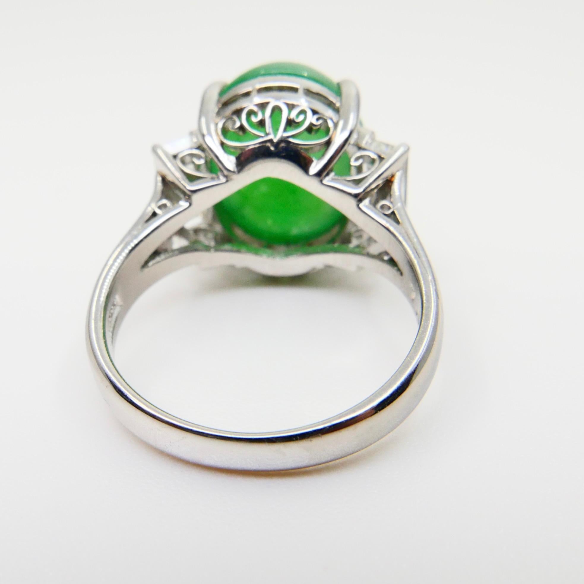 apple green jade ring
