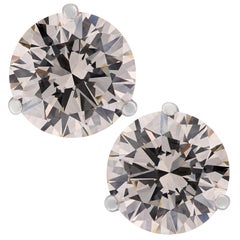 2 carat diamond stud earrings Vivid Diamonds GIA Certified 7.19 Carat Diamond Stud Earrings