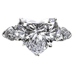 GIA Certified 7.20 Carat D color Flawless Type 2A Diamond Ring