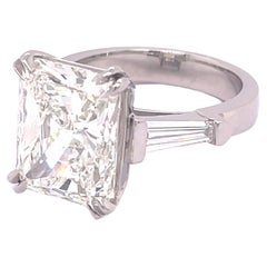 GIA Certified 7.22 Carat Radiant Cut Engagement Ring