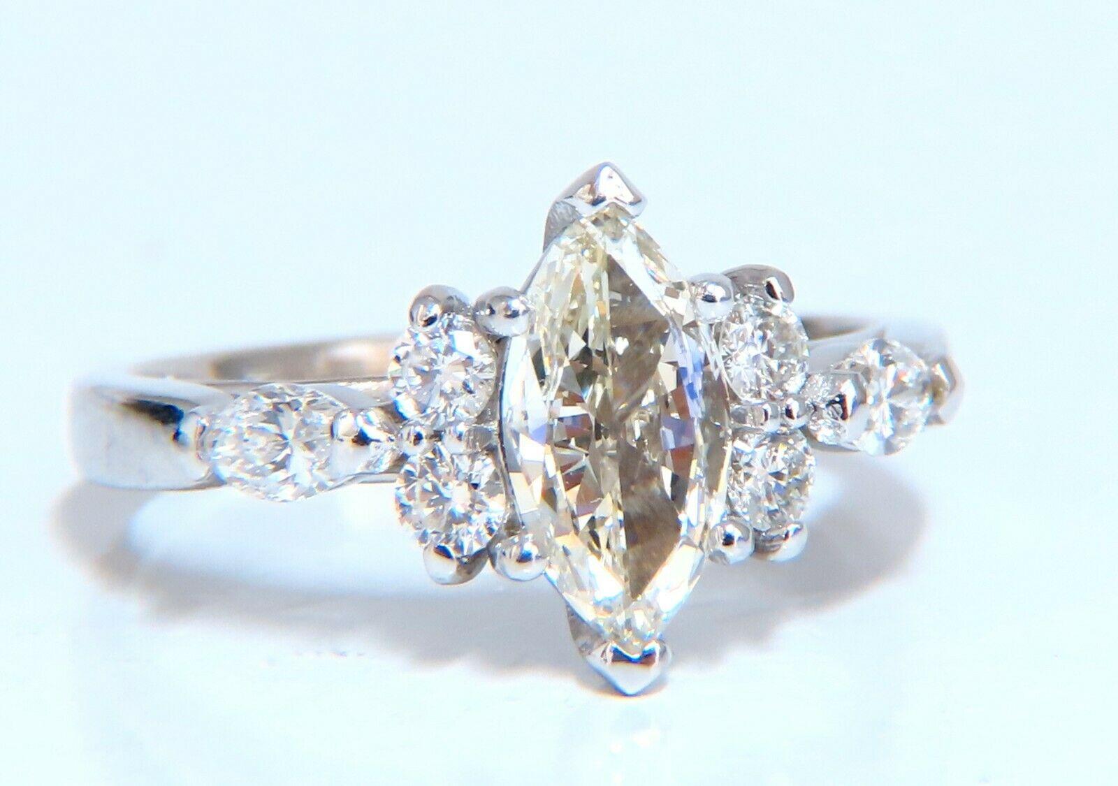 GIA Certified .72ct Natural Marquise Diamond 14kt In New Condition For Sale In New York, NY