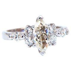 Diamant Marquise naturel certifié GIA de 0,72ct 14kt*