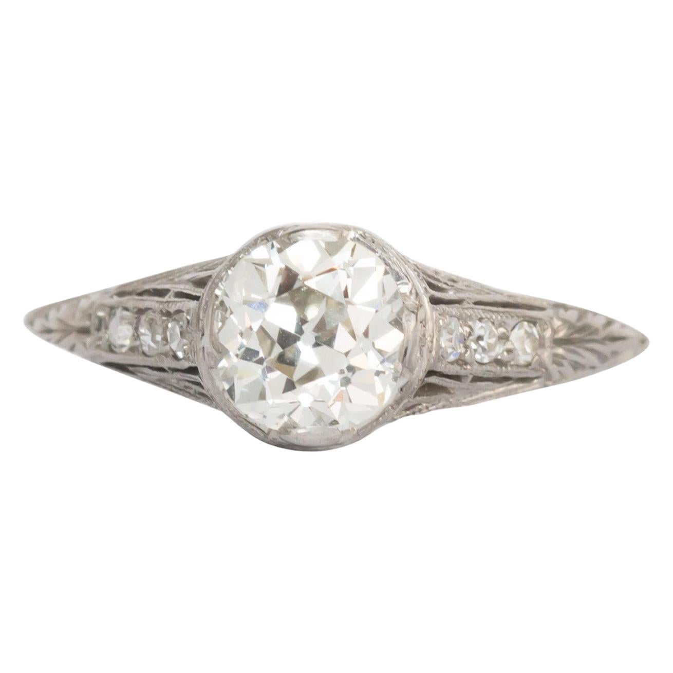 GIA Certified .75 Carat Diamond Engagement Ring For Sale