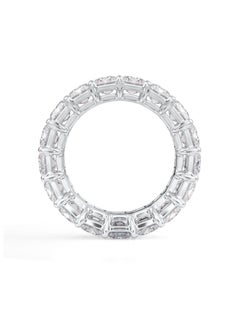 Bracelet d'éternité en platine certifié GIA avec diamant taille émeraude de 7,5ct