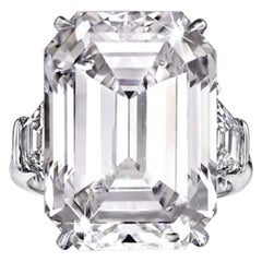 GIA Certified 5 Carat Emerald Diamond Ring