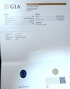 GIA Certified 7.81ct Natural Royal Blue Sapphire Diamond Earrings 14kt